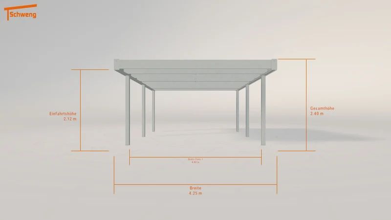 #DE Schweng Flachdachcarport C600 (ID 85yjxx) #MTG