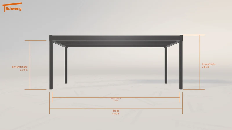 #DE Schweng Flachdachcarport C600 (ID qdn9pz)
