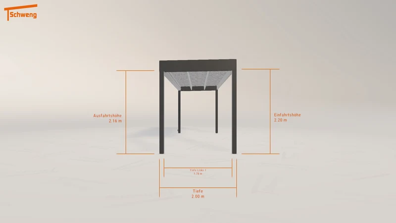 #DE Schweng Flachdachcarport C600 (ID qdn9pz)