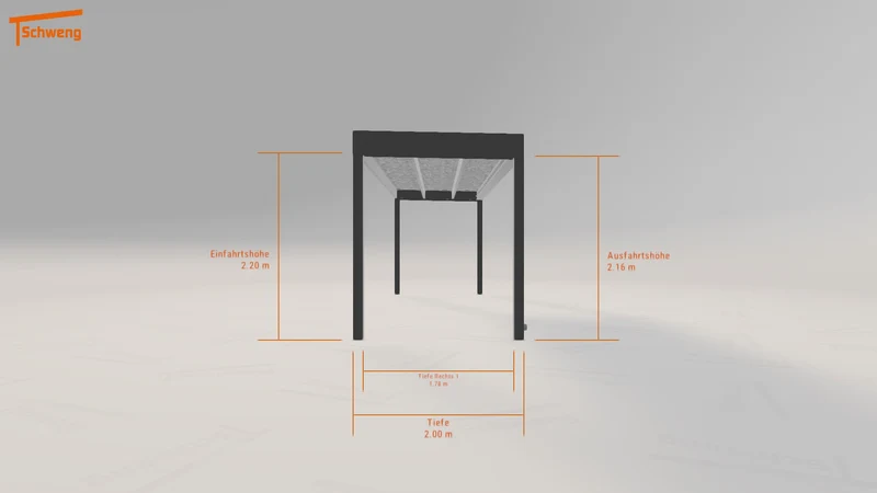 #DE Schweng Flachdachcarport C600 (ID qdn9pz)
