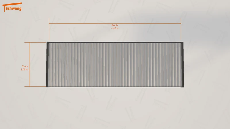 #DE Schweng Flachdachcarport C600 (ID qdn9pz)