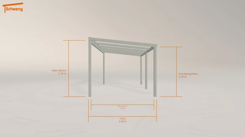 #DE Schweng Terrassenüberdachung S350 (ID k2gvky)