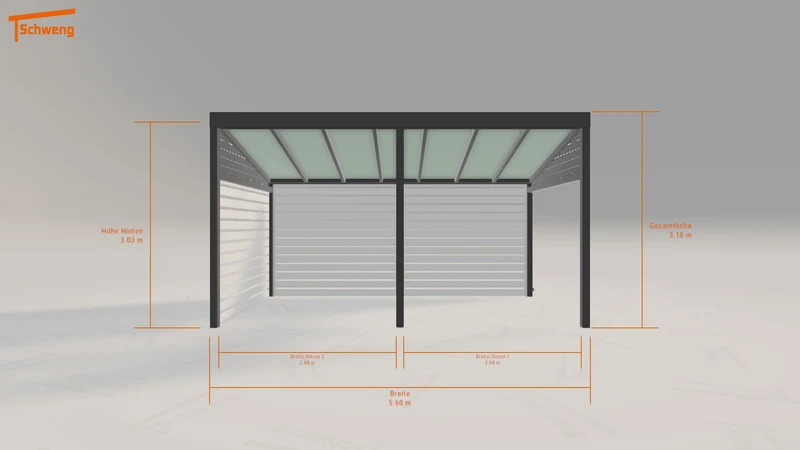 #DE Schweng Pultdachcarport S350 (ID zb499m) #MTG