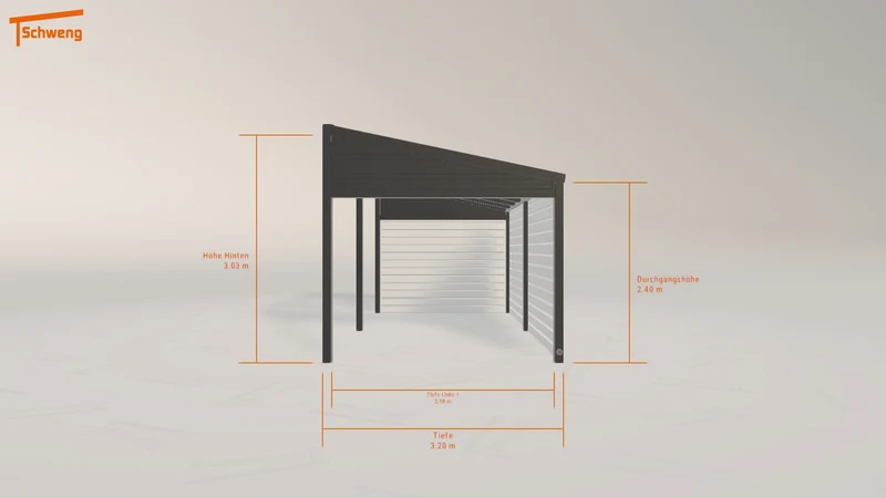 #DE Schweng Pultdachcarport S350 (ID zb499m) #MTG