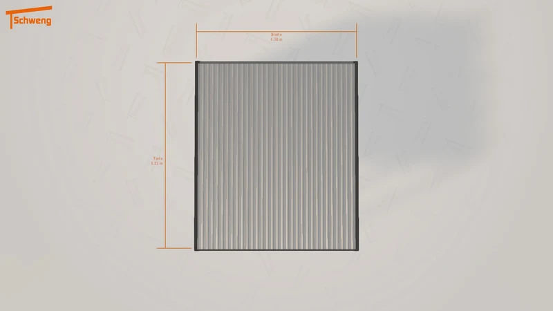 #DE Schweng Flachdachcarport C600+ (ID 33k29p)