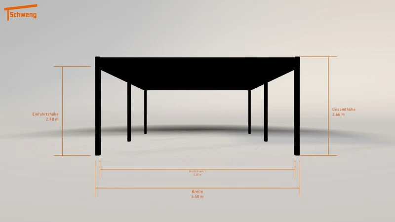 #DE Schweng Flachdachcarport C600 (ID 42kqyg) #MTG