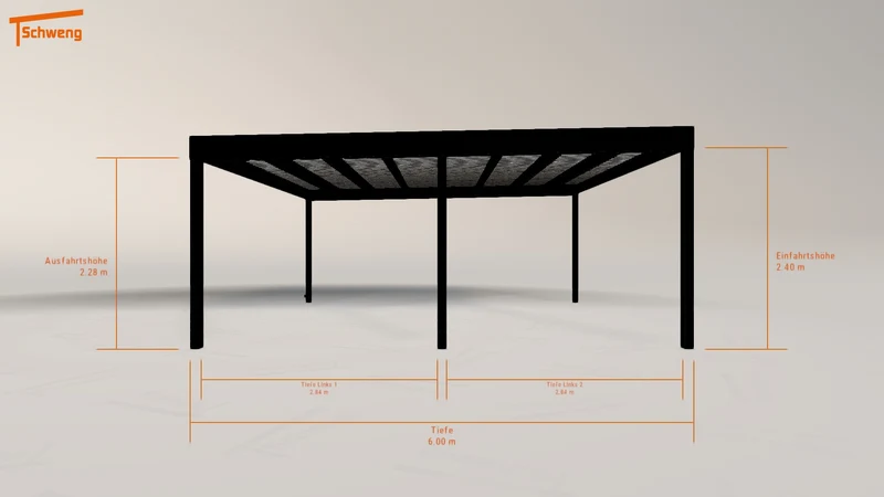 #DE Schweng Flachdachcarport C600 (ID 42kqyg) #MTG