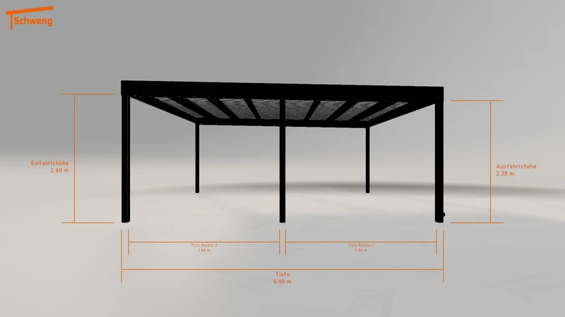 #DE Schweng Flachdachcarport C600 (ID 42kqyg) #MTG