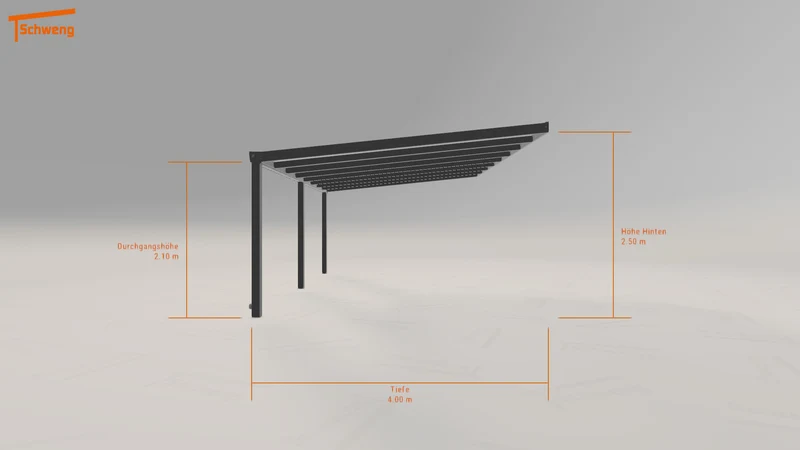 #DE Schweng Terrassenüberdachung S400 (ID n5n9wv)