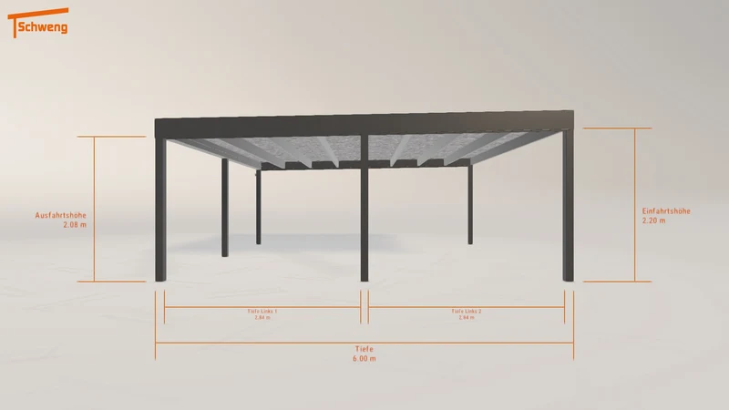#DE Schweng Flachdachcarport C600 (ID bk7853) #MTG