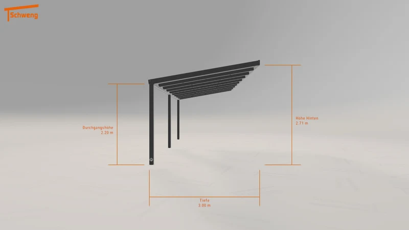 #DE Schweng Terrassenüberdachung S350 (ID 7795g8)