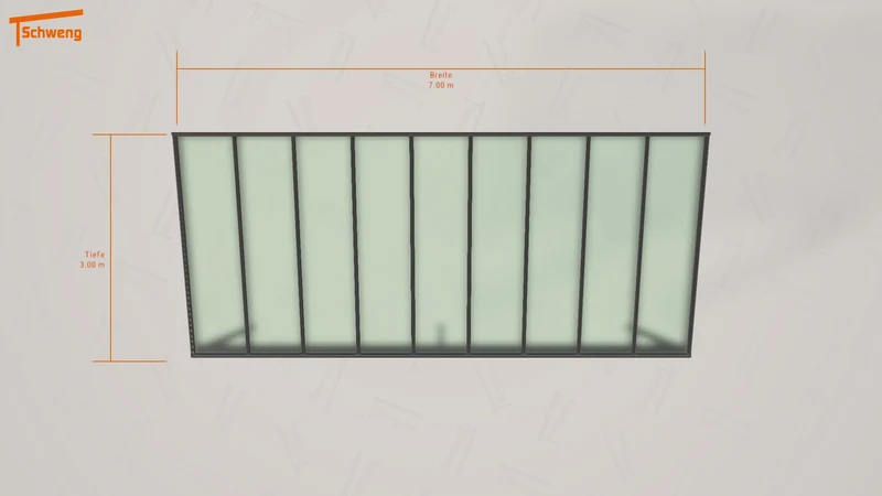 #DE Schweng Terrassenüberdachung S350 (ID 7795g8)