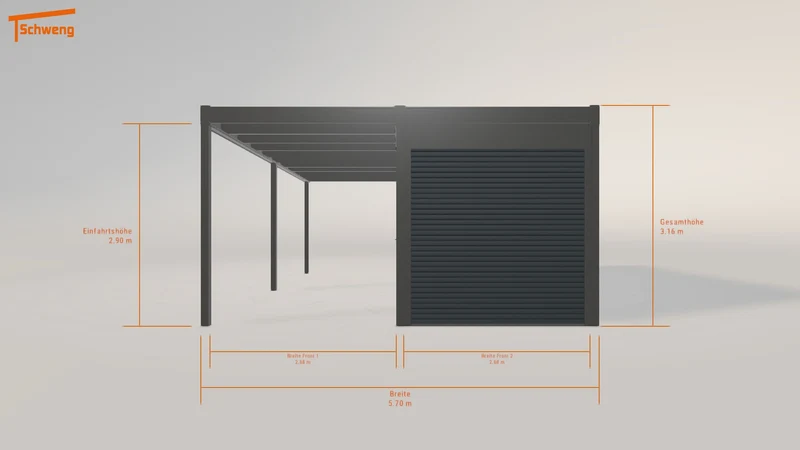 #DE Schweng Flachdachcarport C600 (ID 42k3m7) #MTG