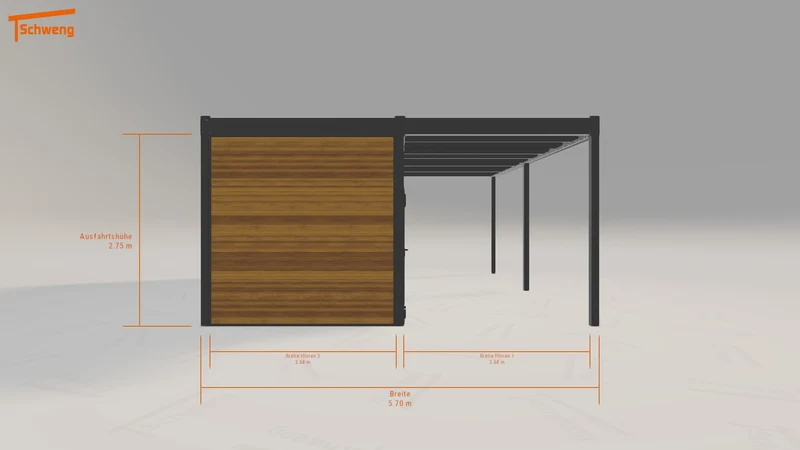 #DE Schweng Flachdachcarport C600 (ID 42k3m7) #MTG