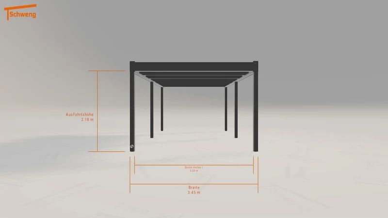 #AT Schweng Flachdachcarport C600 (ID g7zbnb)
