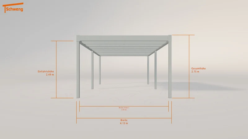 #DE Schweng Flachdachcarport C600+ (ID v4pbvx) #MTG
