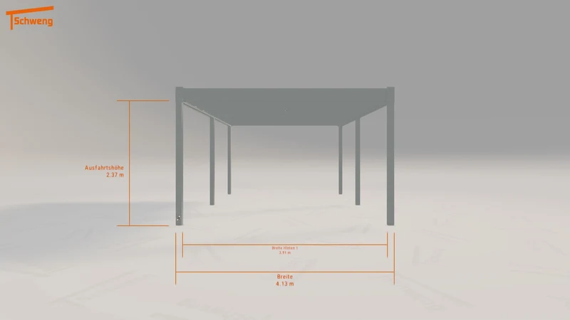 #DE Schweng Flachdachcarport C600+ (ID v4pbvx) #MTG