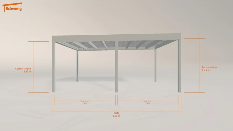 #DE Schweng Flachdachcarport C600+ (ID v4pbvx) #MTG