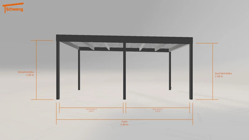 #DE Schweng Flachdachcarport C600 (ID yg22yv) #MTG