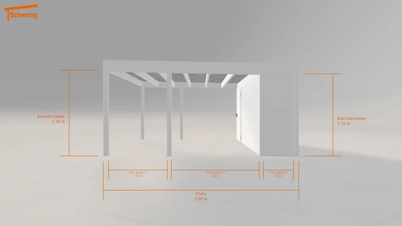 #AT Schweng Flachdachcarport C600+ (ID bk7qnr)