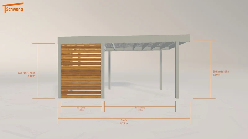 #CH Schweng Flachdachcarport C600+ (ID k2gvby) #MTG
