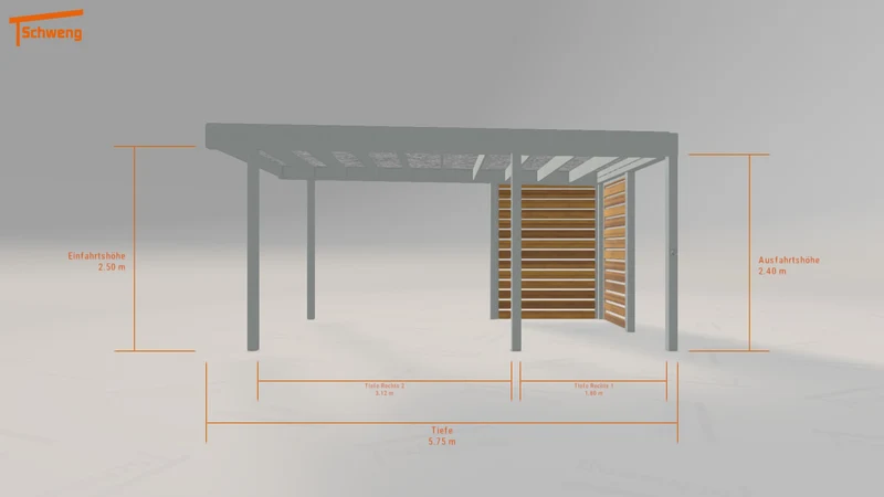 #CH Schweng Flachdachcarport C600+ (ID k2gvby) #MTG