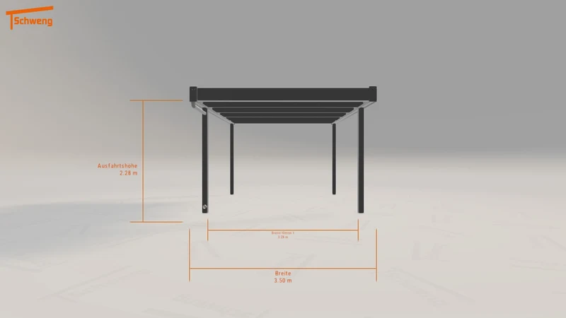 #DE Schweng Flachdachcarport C600 (ID jjnmdq) #MTG
