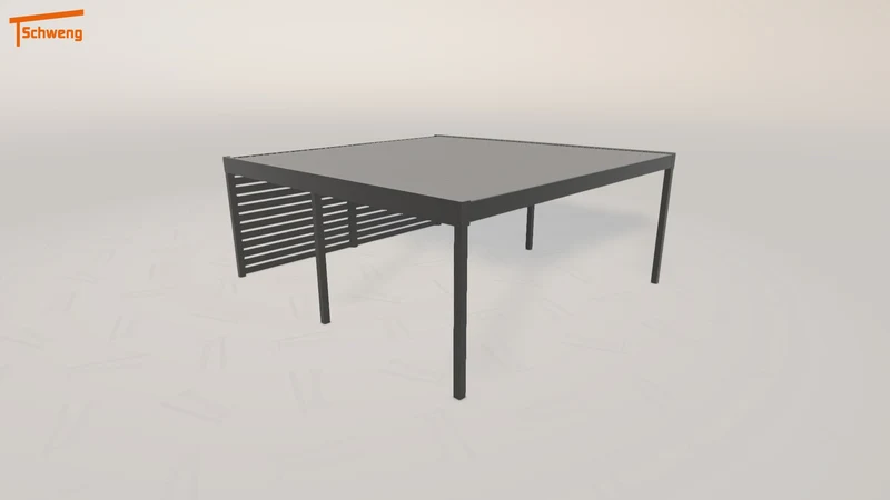 #DE Schweng Flachdachcarport C600 (ID bk7dmv)