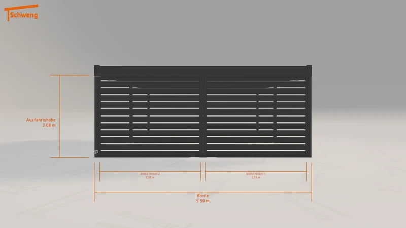 #DE Schweng Flachdachcarport C600 (ID bk7dmv)