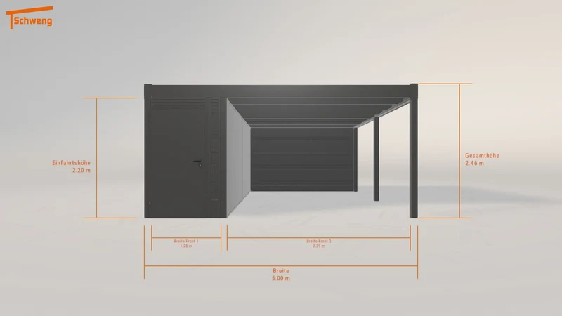 #DE Schweng Flachdachcarport C600 (ID x73q3g) #MTG