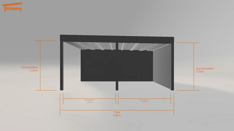 #DE Schweng Flachdachcarport C600 (ID x73q3g) #MTG