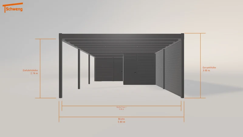 #DE Schweng Flachdachcarport C600+ (ID yg2yrr) #MTG
