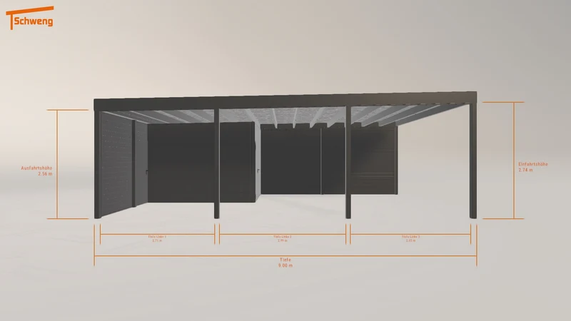 #DE Schweng Flachdachcarport C600+ (ID yg2yrr) #MTG