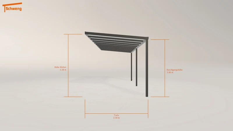 #DE Schweng Terrassenüberdachung S400 (ID w3pdvy)