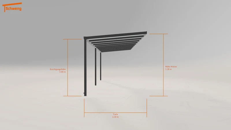 #DE Schweng Terrassenüberdachung S400 (ID w3pdvy)