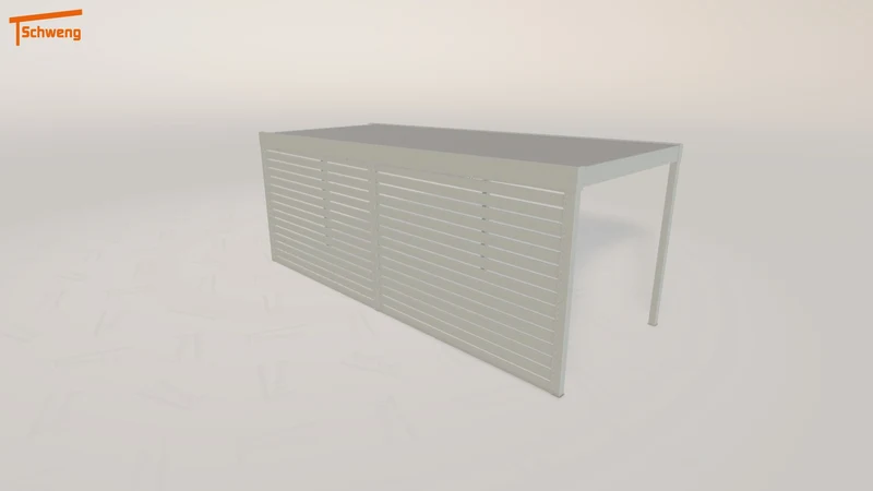 #DE Schweng Flachdachcarport C600 (ID 33kdnn)