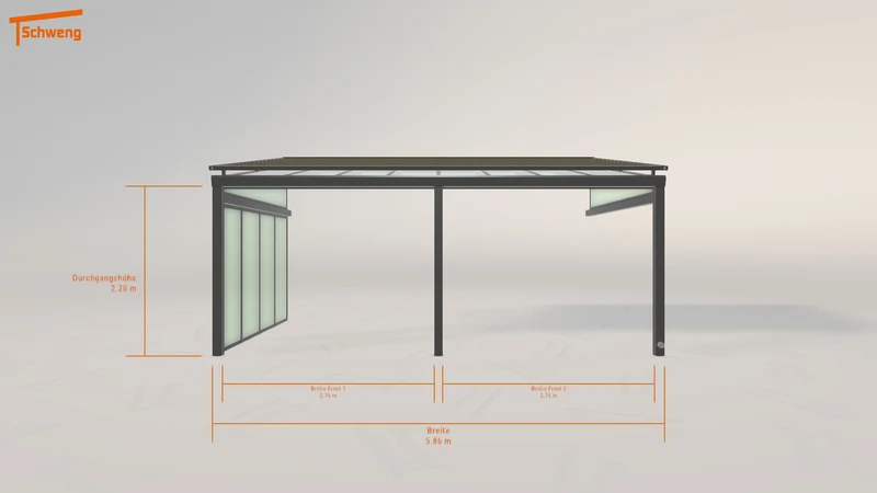 #DE Schweng Terrassenüberdachung S400 (ID 42k392)