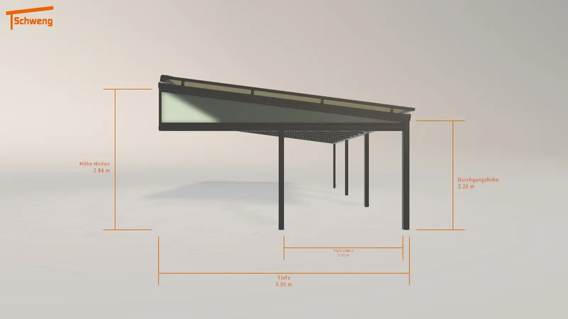 #DE Schweng Terrassenüberdachung S400 (ID n5nqzj)