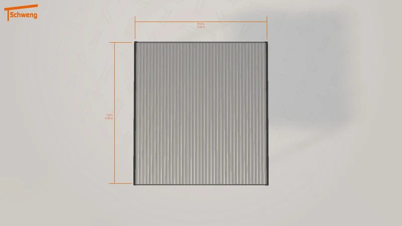#DE Schweng Flachdachcarport C600 (ID 9w53w4)