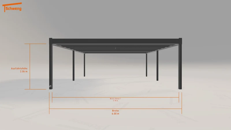 #DE Schweng Flachdachcarport C600+ (ID bk7r35) #MTG