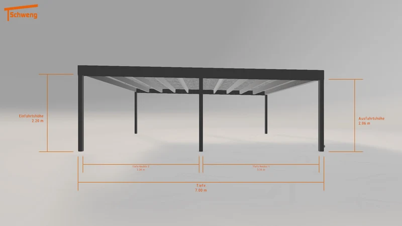 #DE Schweng Flachdachcarport C600+ (ID bk7r35) #MTG