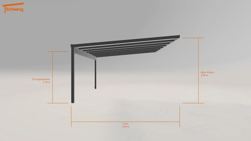 #DE Schweng Terrassenüberdachung S400 (ID 7792mp)