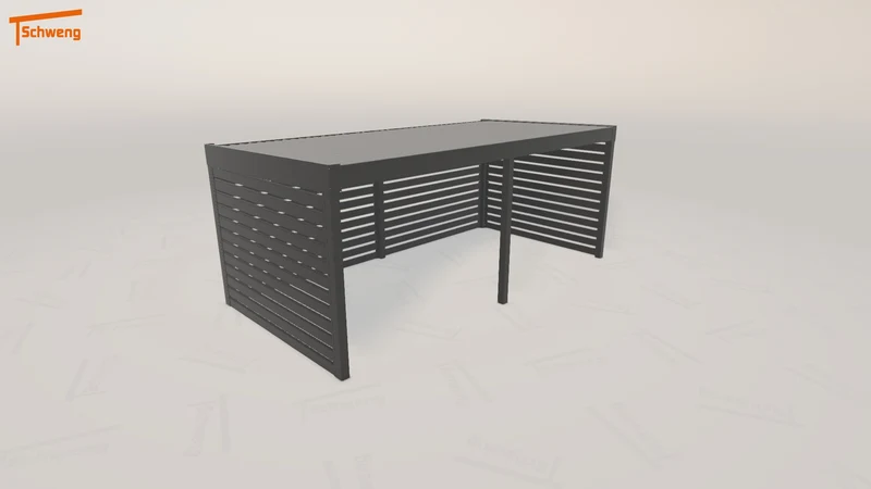 #DE Schweng Flachdachcarport C600 (ID 9w5jnp)