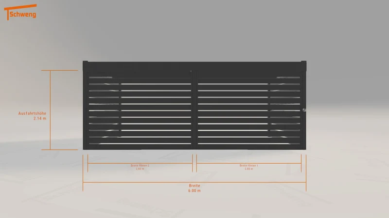 #DE Schweng Flachdachcarport C600 (ID 9w5jnp)