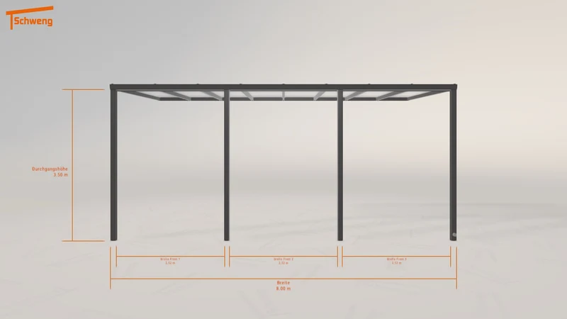 #DE Schweng Pultdachcarport S350 (ID rjkdr2)