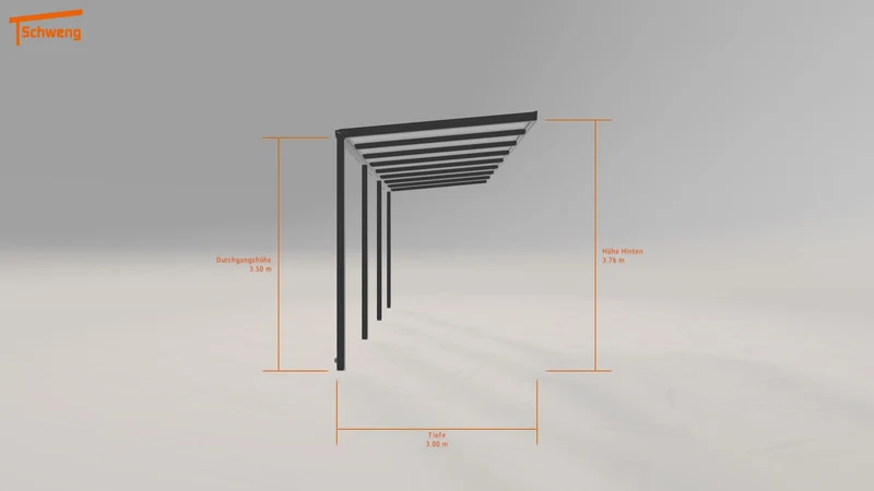 #DE Schweng Pultdachcarport S350 (ID rjkdr2)