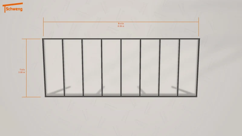 #DE Schweng Pultdachcarport S350 (ID rjkdr2)