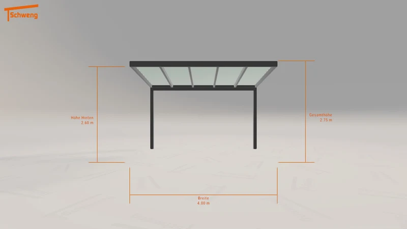 #DE Schweng Terrassenüberdachung S350 (ID v4pbyg)