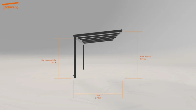 #DE Schweng Terrassenüberdachung S350 (ID v4pbyg)