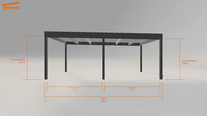 #DE Schweng Flachdachcarport C600 (ID rjkxb2) #MTG